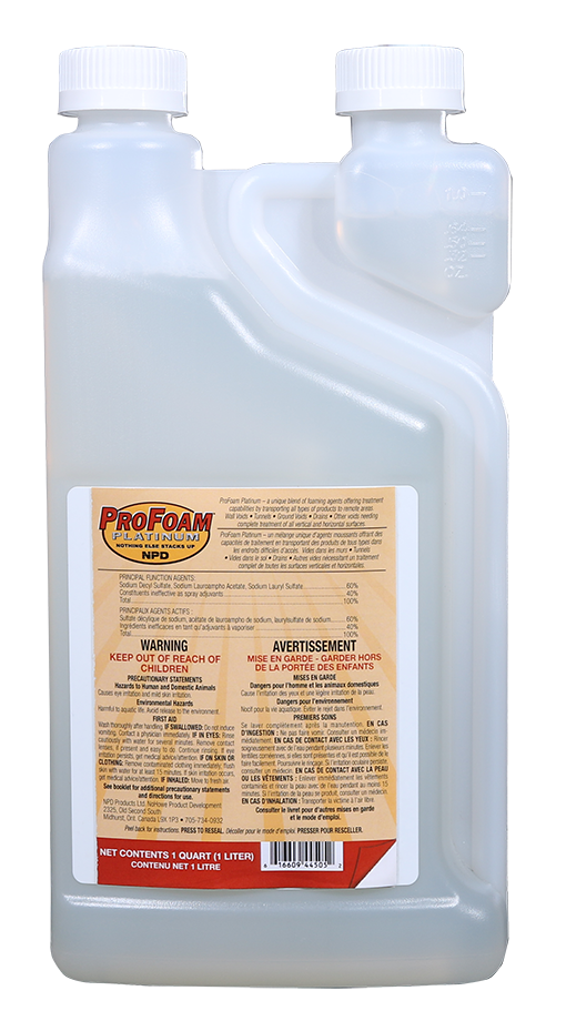 Profoam® Platinum also has gallon at PROFMGAL